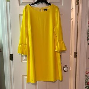 Preston & York Vibrant Yellow Long Sleeve Dress